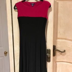 Women’s Black/Pink Sleeveless Dress